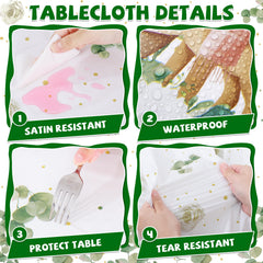 NatNarr disposable party tablecover for forest baby showers enables quick cleanup