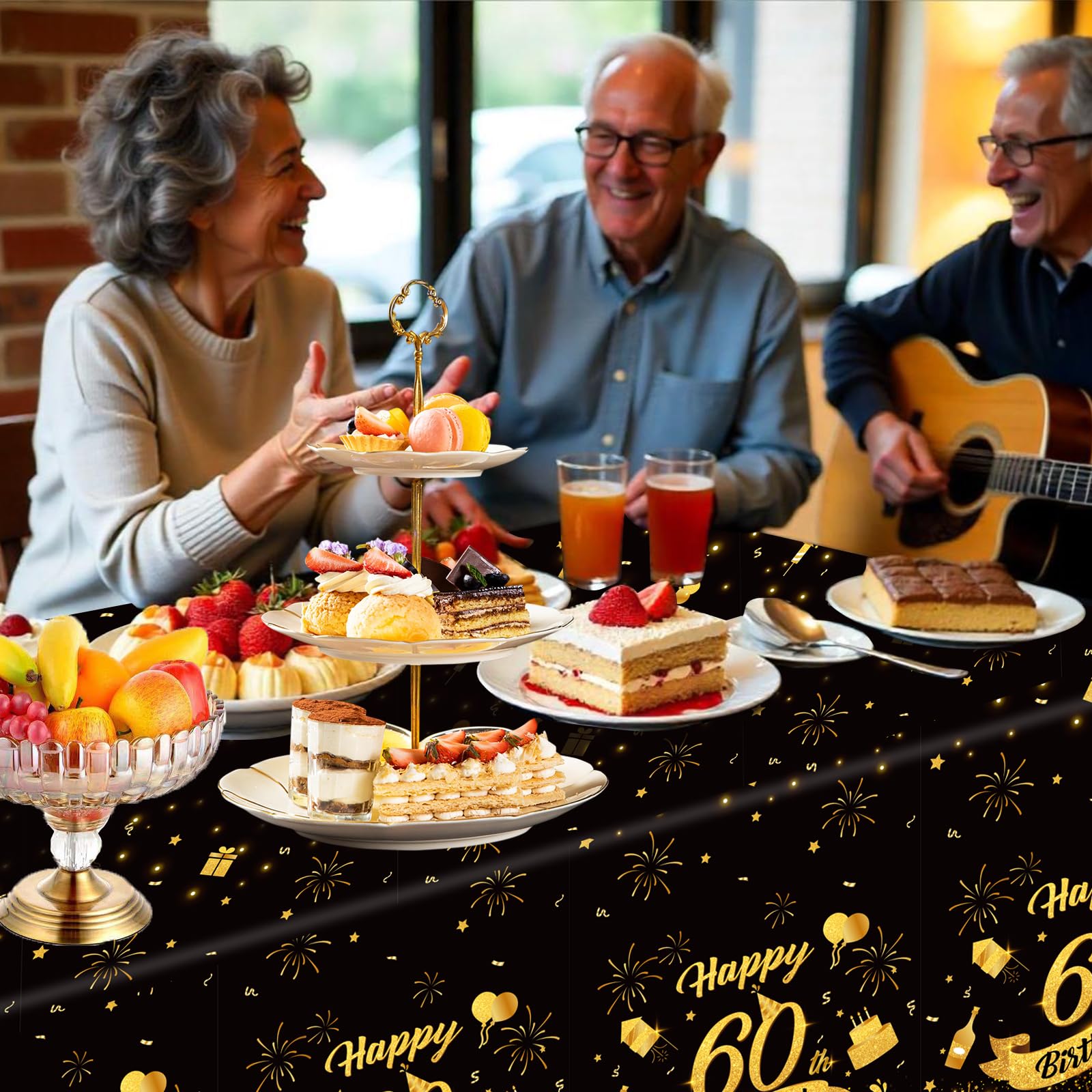 NatNarr easy-cleanup disposable tablecloth saves time after the party.