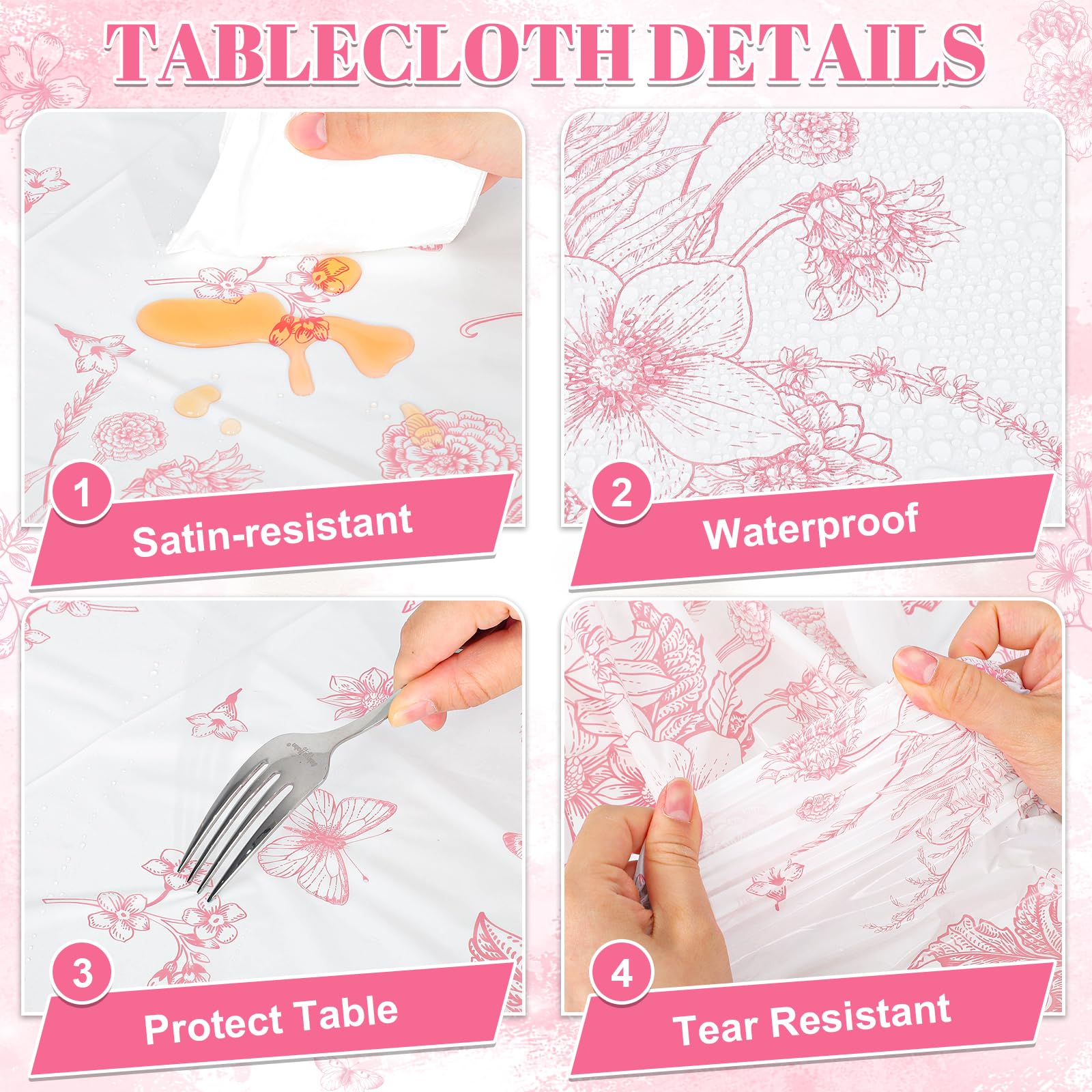 NatNarr garden party table cover protecting a patio table
