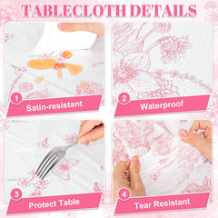 NatNarr garden party table cover protecting a patio table
