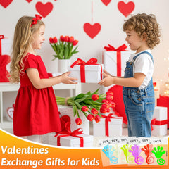 NatNarr glow sticky hands packaging with individually wrapped sets for gifting.