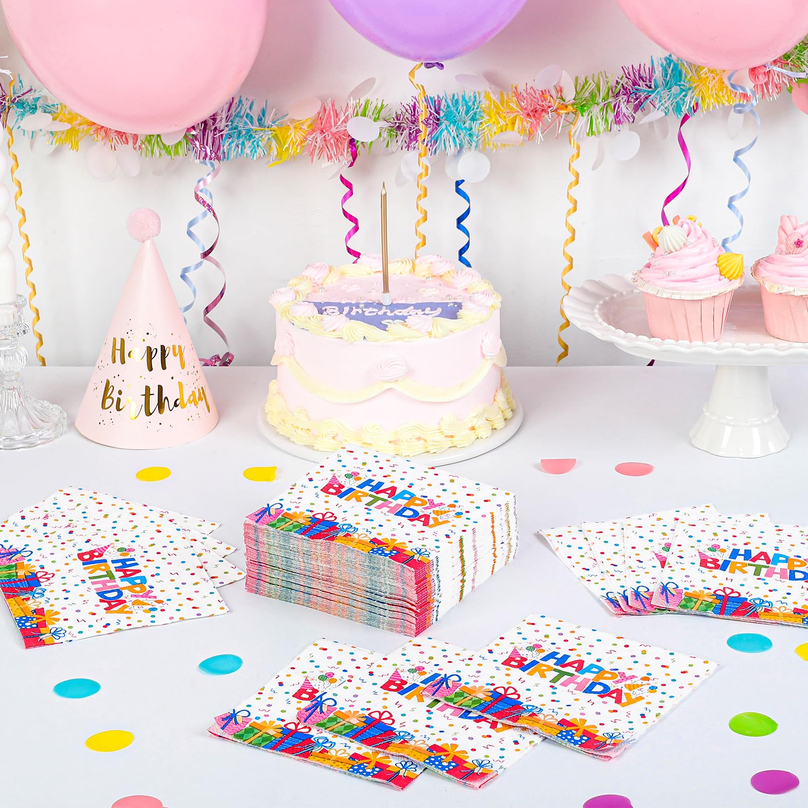 NatNarr 10x10 inch unfolded napkins cover surfaces during celebrations