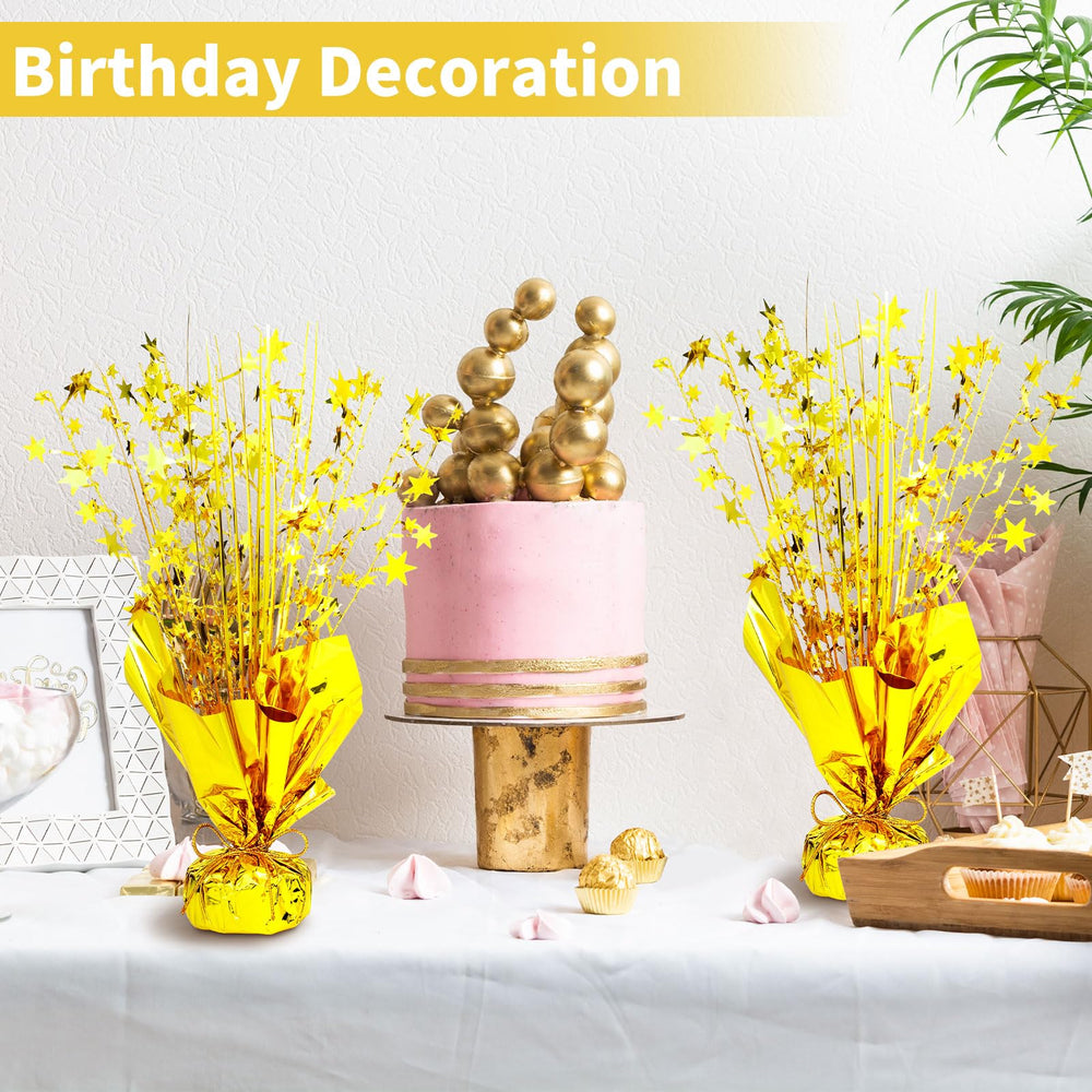 NatNarr star-themed table decor delivers shimmer and charm to party environments.