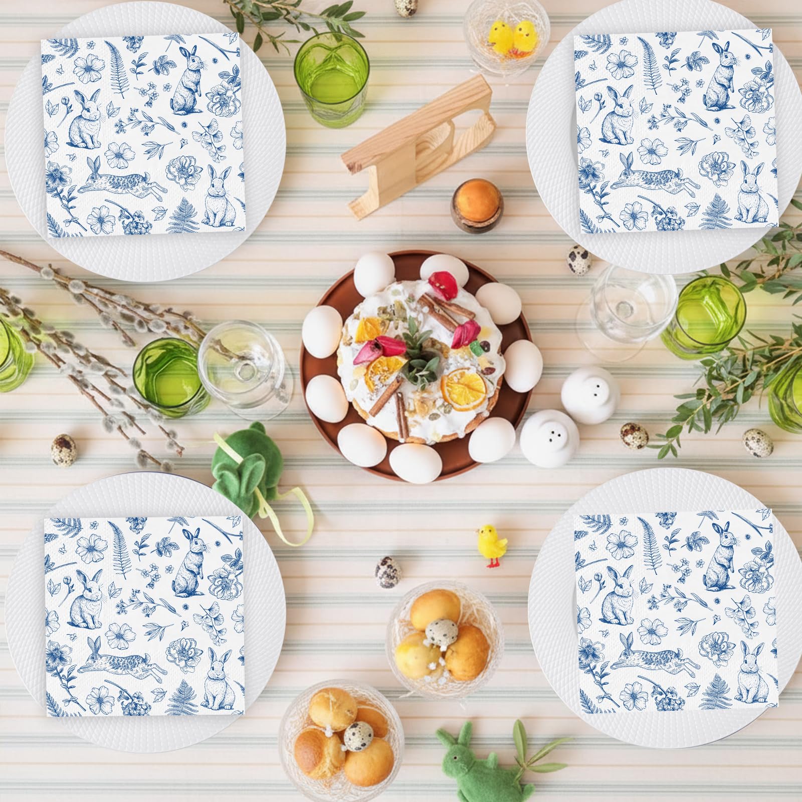 NatNarr napkins work as coasters or cutlery wrappers for quick cleanup.