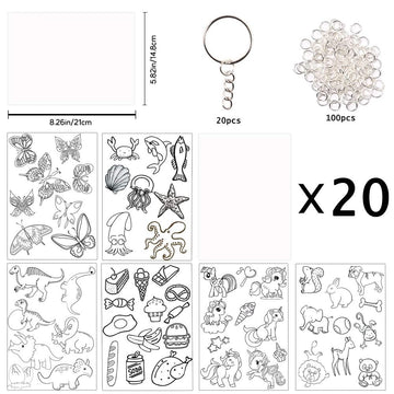 Natonhi Shrinky Dink keychain accessories for durable, personalized charms