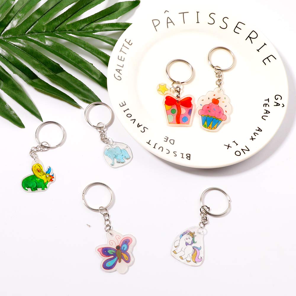 Natonhi Shrinky Dink open rings and hardware for lasting keepsakes