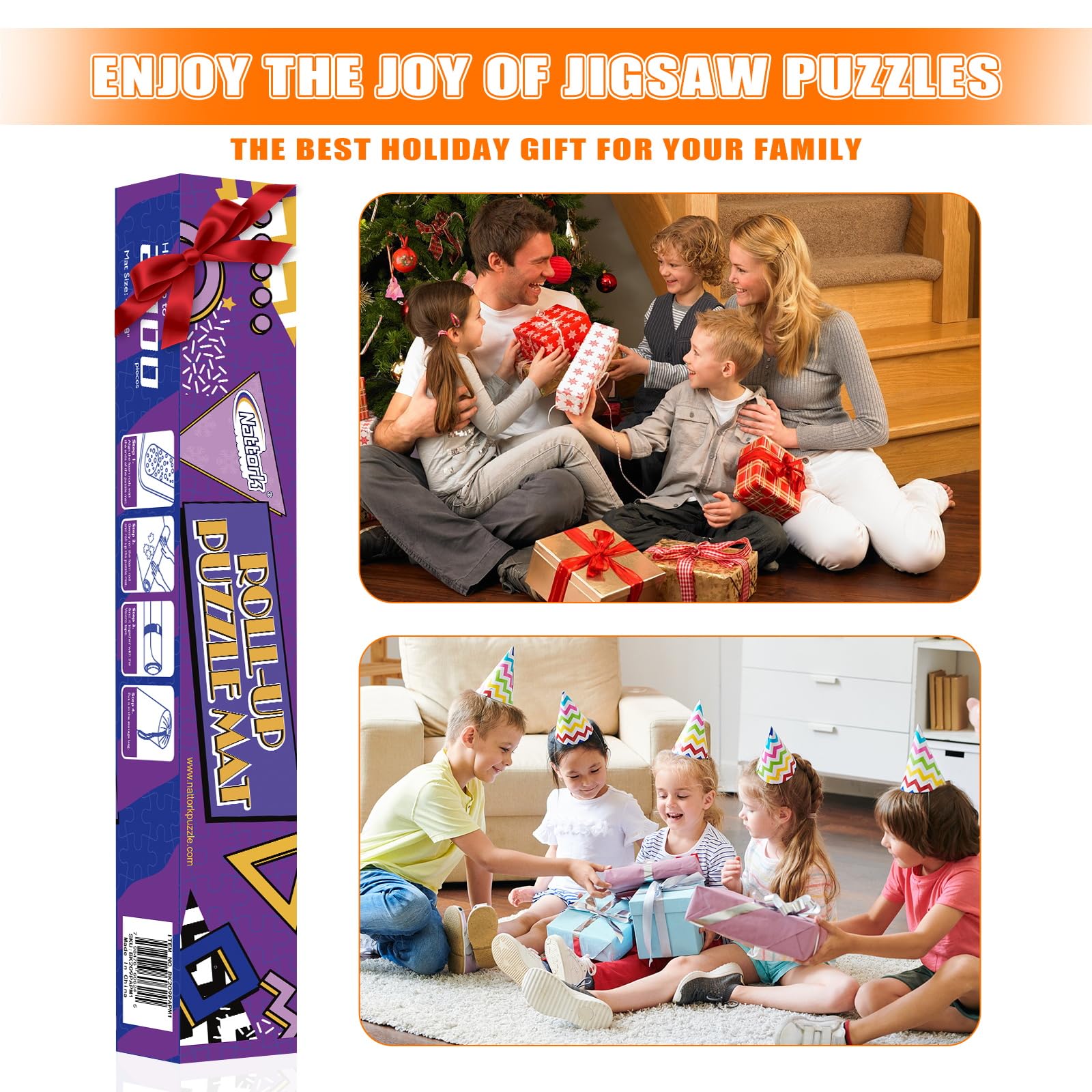 Nattork 40x28 inch mat offers ample space for large puzzles.