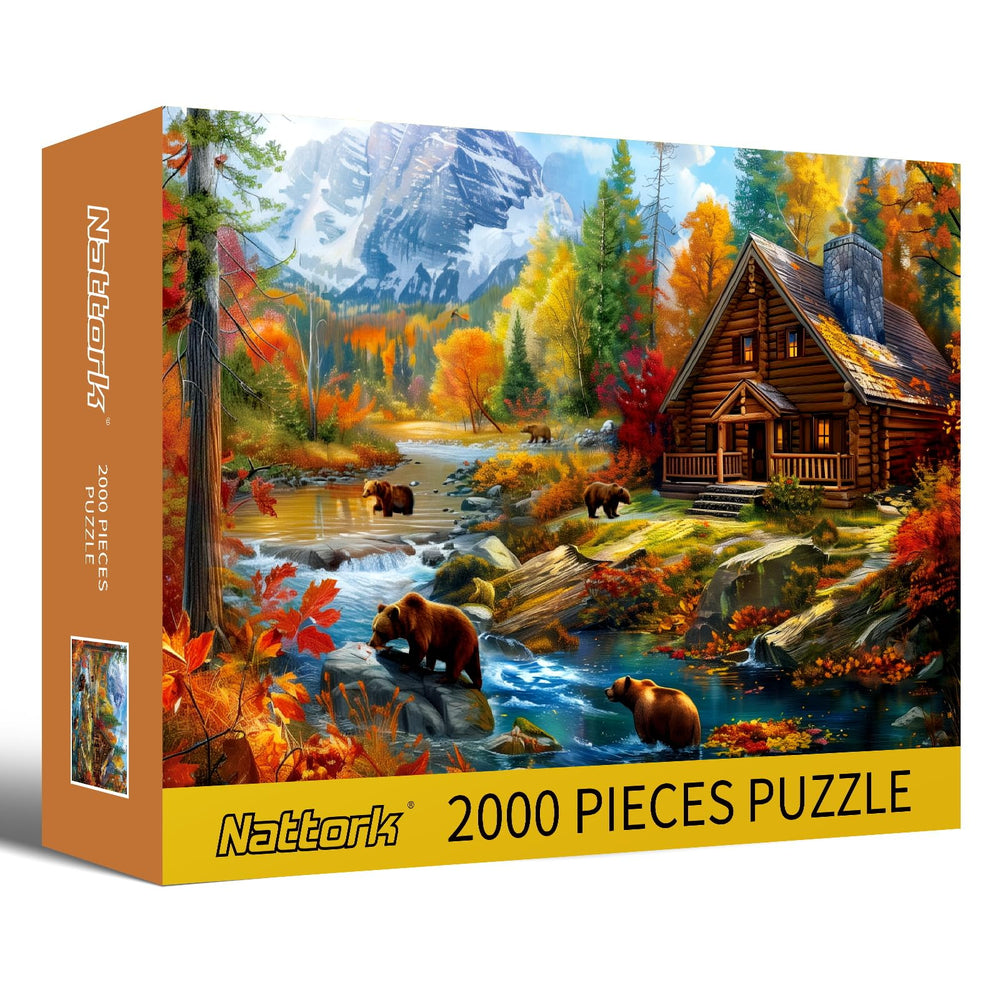 Nattork Bear Village puzzle promotes brain engagement during play