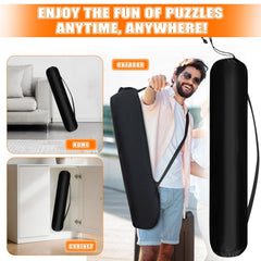 Nattork hook-and-loop straps securely fasten the roll.