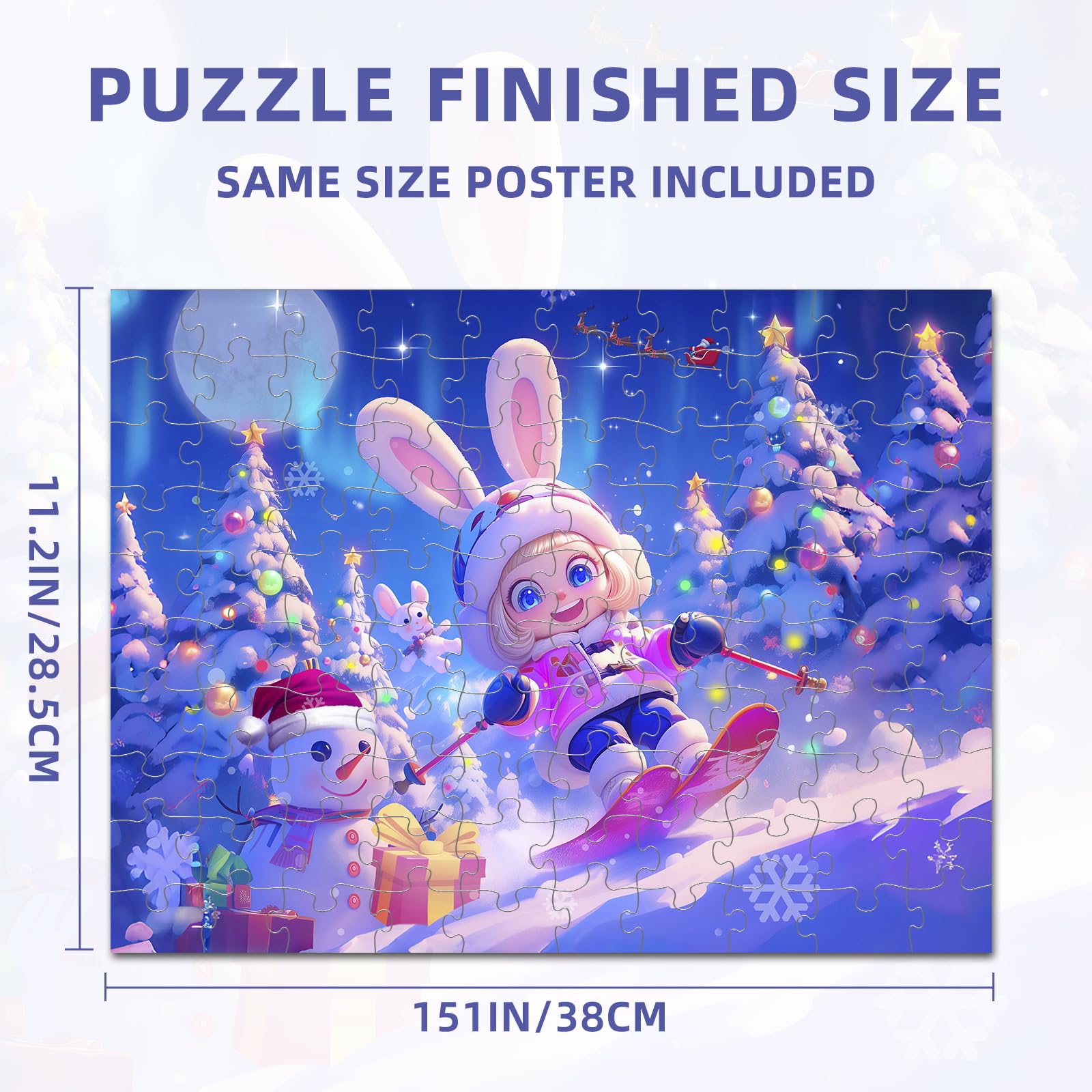 Nattork jigsaw puzzle back partition design visual to prevent chaos during play.