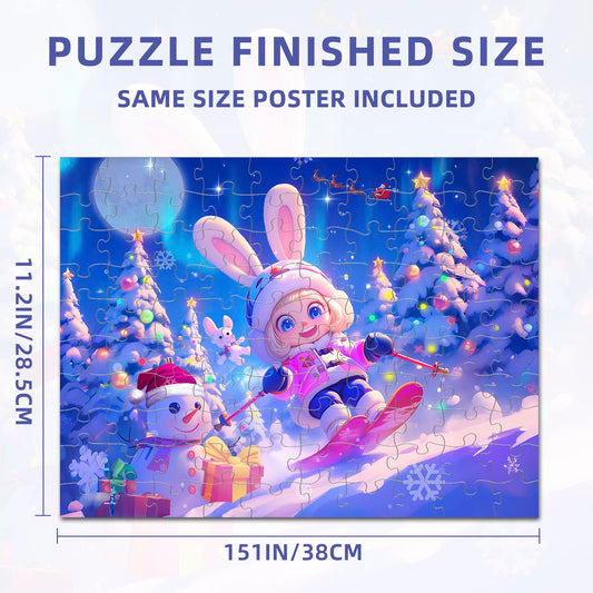 Nattork jigsaw puzzle back partition design visual to prevent chaos during play.