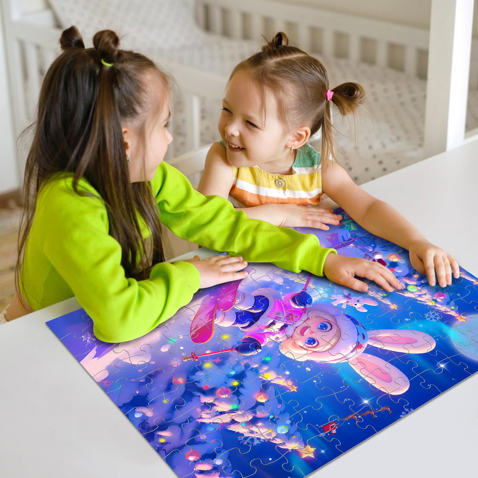 Nattork family puzzle night scene highlighting shared moments.