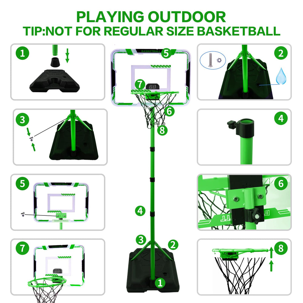 Nattork Kids Basketball Hoop promotes active play and family bonding during games.