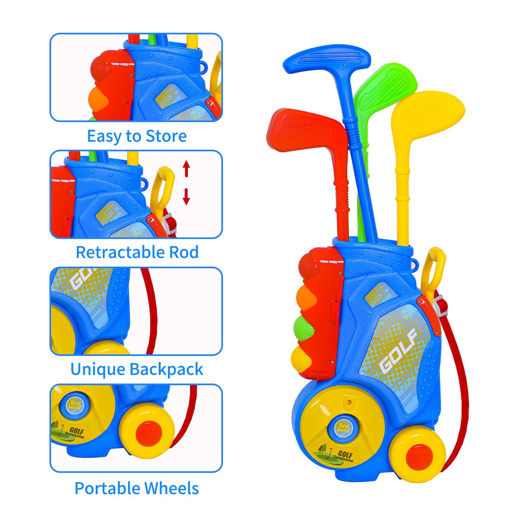 Nattork Toddler Golf Set balls shown for soft play and safe indoor use.