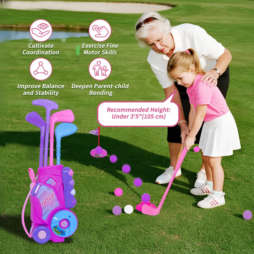 Nattork golf set carrier with adjustable straps for easy carrying.