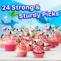 Natural Behaviour assorted dog toppers offer eye-catching variety for cupcakes.