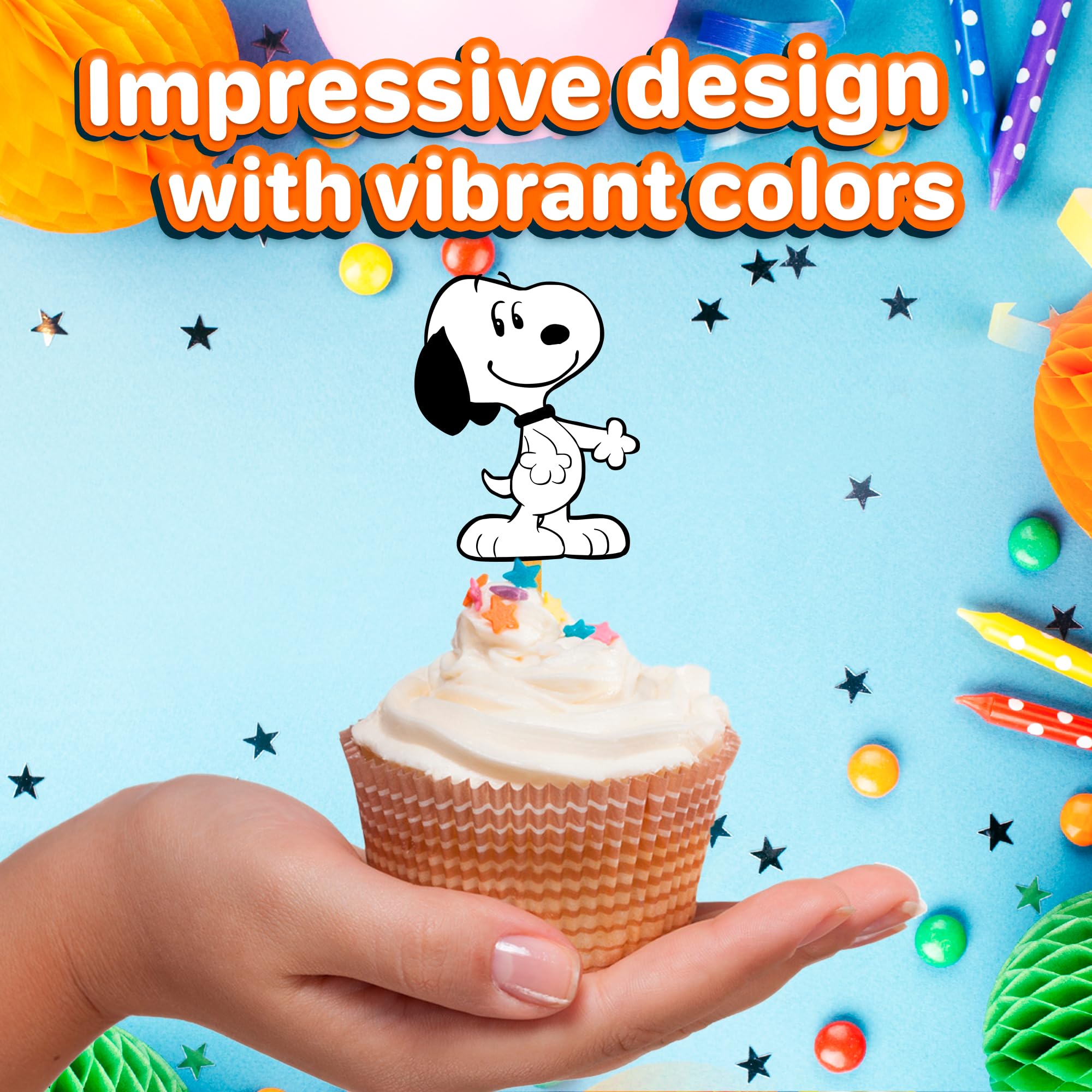 Natural Behaviour sturdy cupcake picks keep toppers upright through the party.