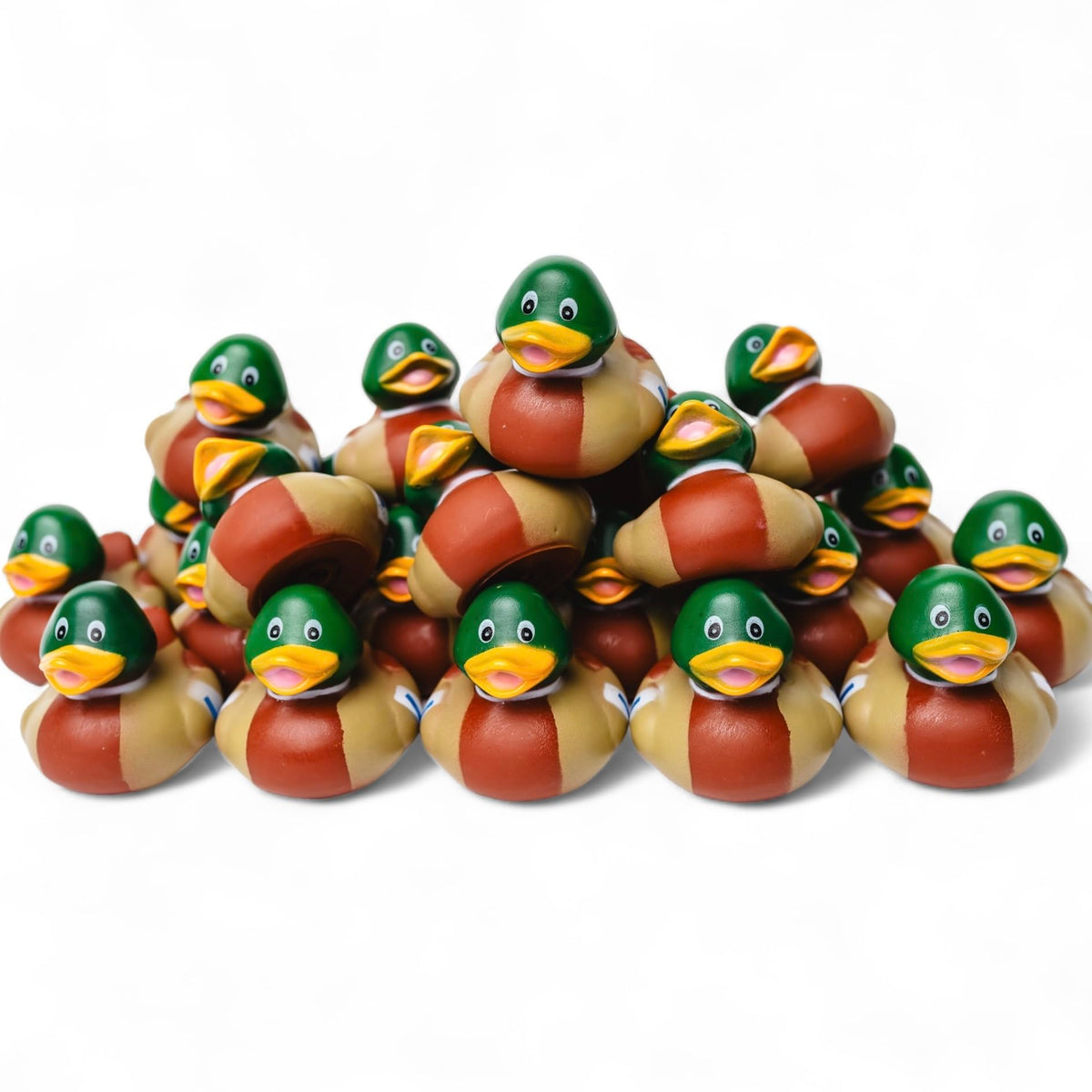 Natural State Novelty Mallard Duckies with green heads brighten bath time and decor