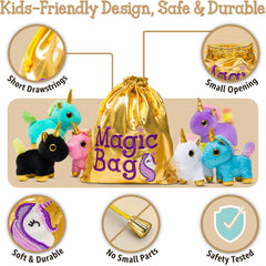 Naturally KIDS purple unicorn plush, ideal for imaginative play.