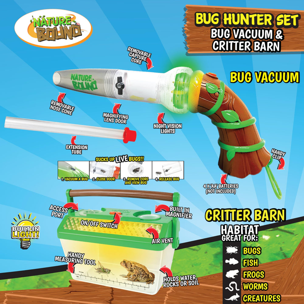 Nature Bound Bug Catcher capture core provides safe, hygienic bug handling
