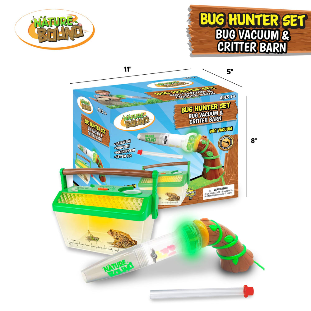 Nature Bound Bug Catcher LED light activation enables nighttime bug viewing
