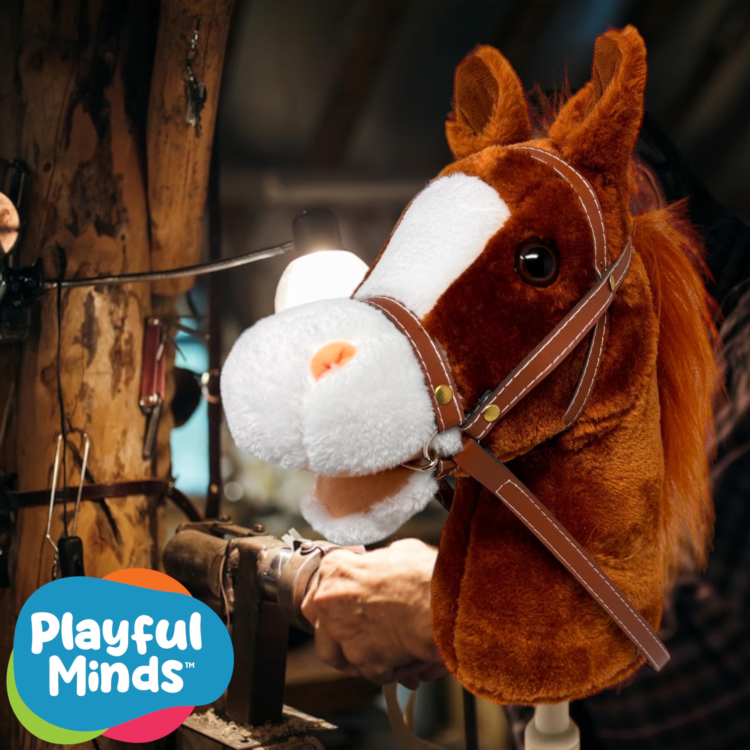 Nature Bound reins and bridle detail adds realistic look and grip