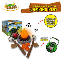 Nature Bound Kids Camping Playset includes camping gear to spark roleplay.