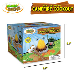 Nature Bound Kids Camping Playset light-up lantern for cozy storytelling moments.