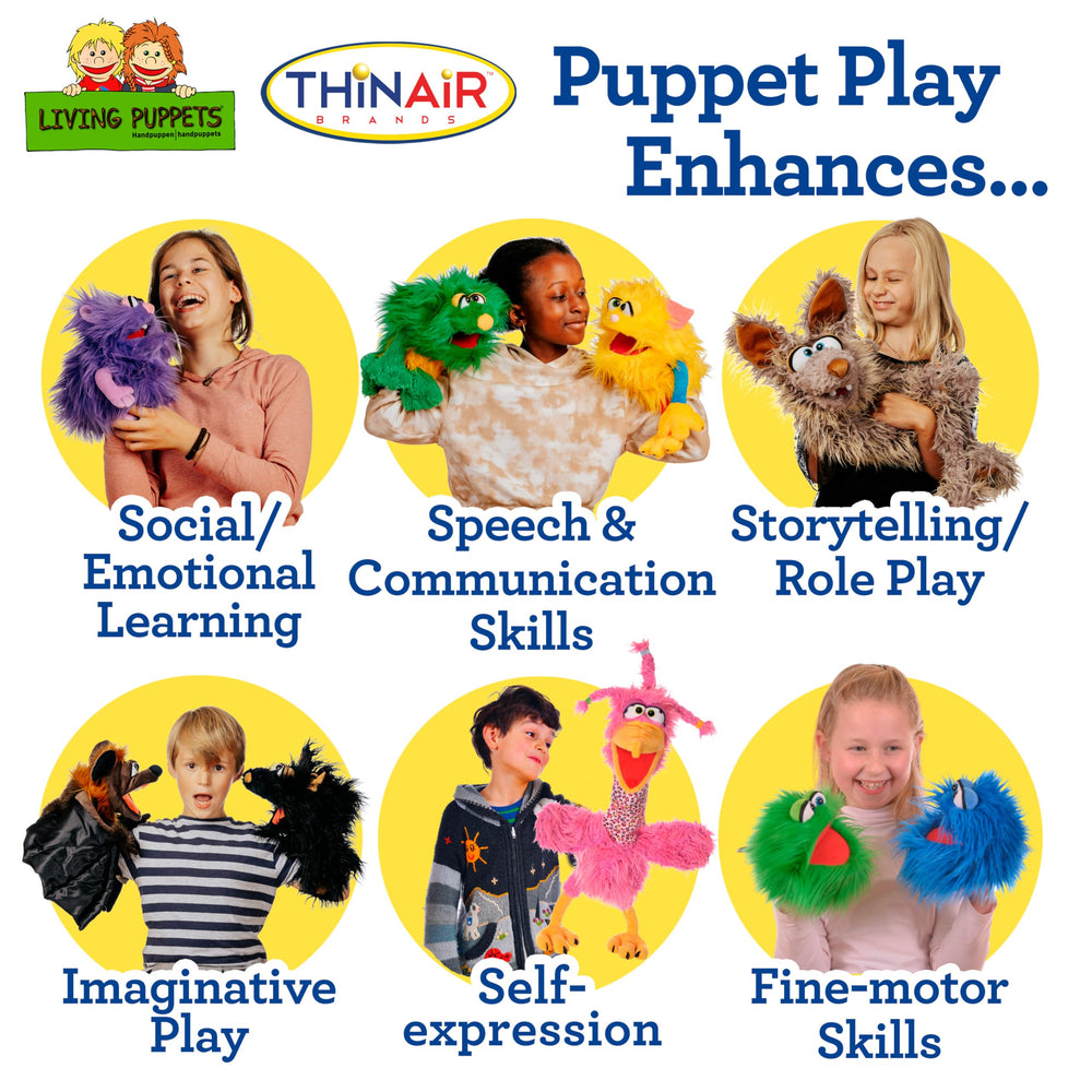 Nature Bound Living Puppets Pik Hedgehog classroom use supports learning through puppetry