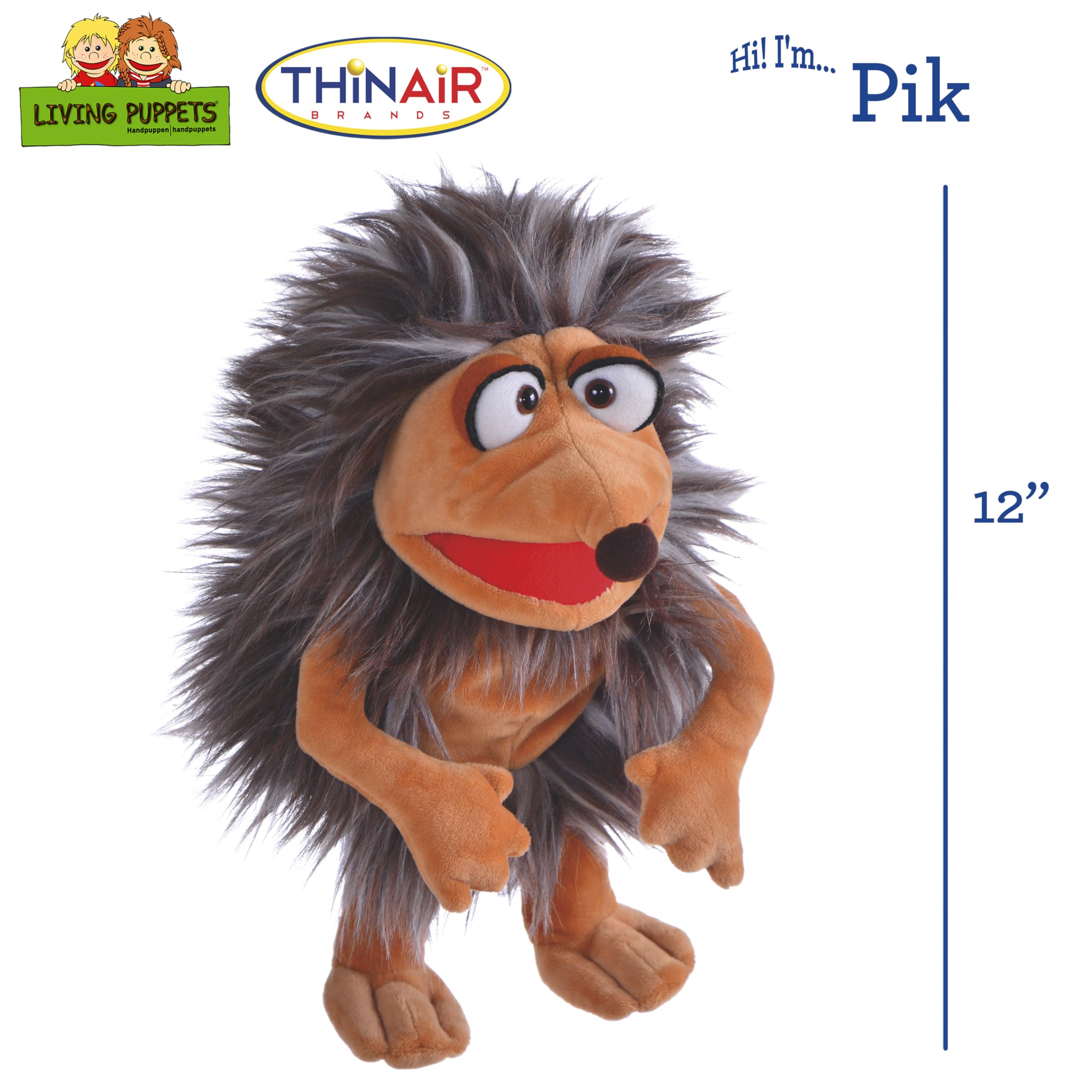 Nature Bound Living Puppets Pik Hedgehog hands in use for interactive storytelling