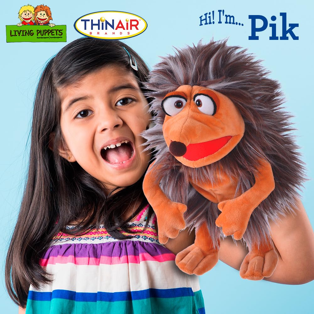Nature Bound Living Puppets Pik Hedgehog soft material close-up highlights cuddly moments