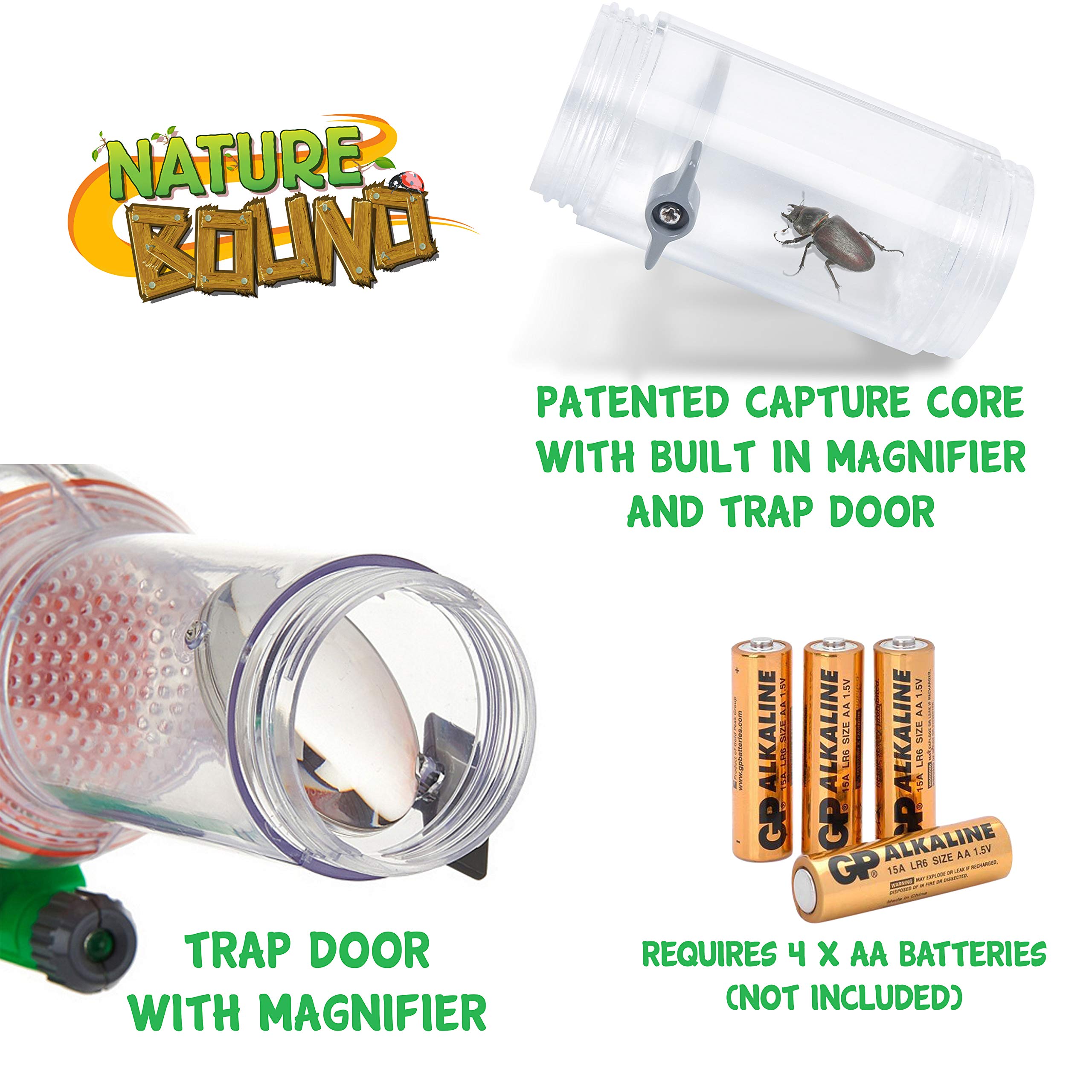Nature Bound portable kit with carabiner clip for outdoor learning.