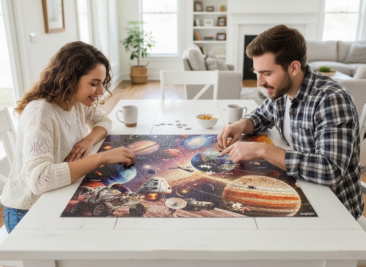 Naturelish unique puzzle shapes introduce whimsy and challenge for puzzlers.