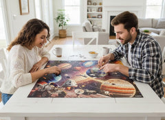 Naturelish unique puzzle shapes introduce whimsy and challenge for puzzlers.
