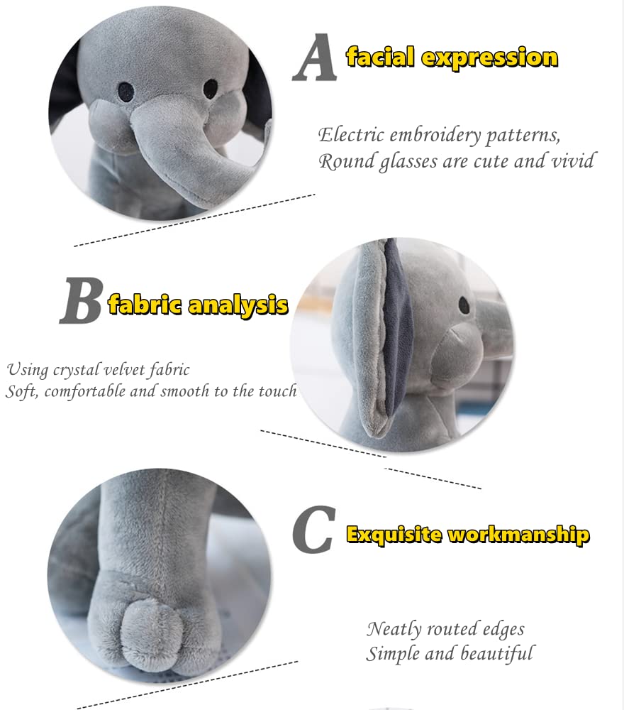 NatureMan elephant plush gift for birthdays or holidays, a charming keepsake.
