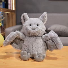 NatureMan plush bat two-forms hook-loop design adds play versatility.