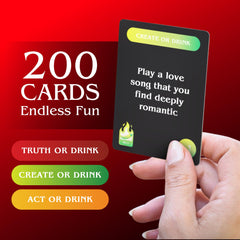 Naughty Couples Game two people toasting with glasses for intimate fun and bonding.