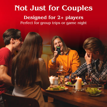 Naughty Couples Game in a dim-lit setting with candles for mood-enhancing evenings.