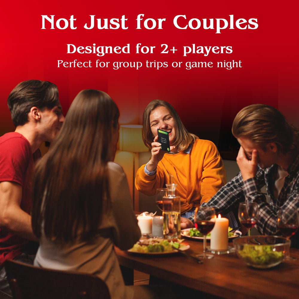 Naughty Couples Game in a dim-lit setting with candles for mood-enhancing evenings.