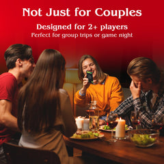 Naughty Couples Game in a dim-lit setting with candles for mood-enhancing evenings.