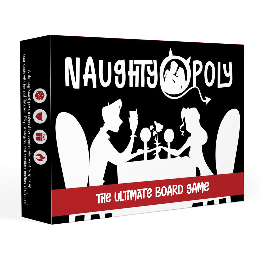 Naughtyopoly travel ready case, easy to bring on trips or stays.
