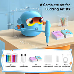 NAUQUOHZ drawing-pen on kid painting robot for smooth robotic drawing.