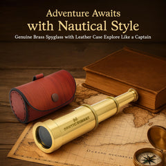 NauticalMart pirate spy glass with leather case ideal for cosplayers