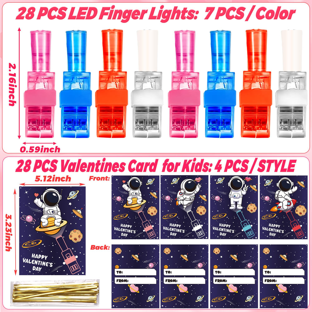 NAWITDA astronaut-pattern LED finger light adds interactive fun to exchanges.