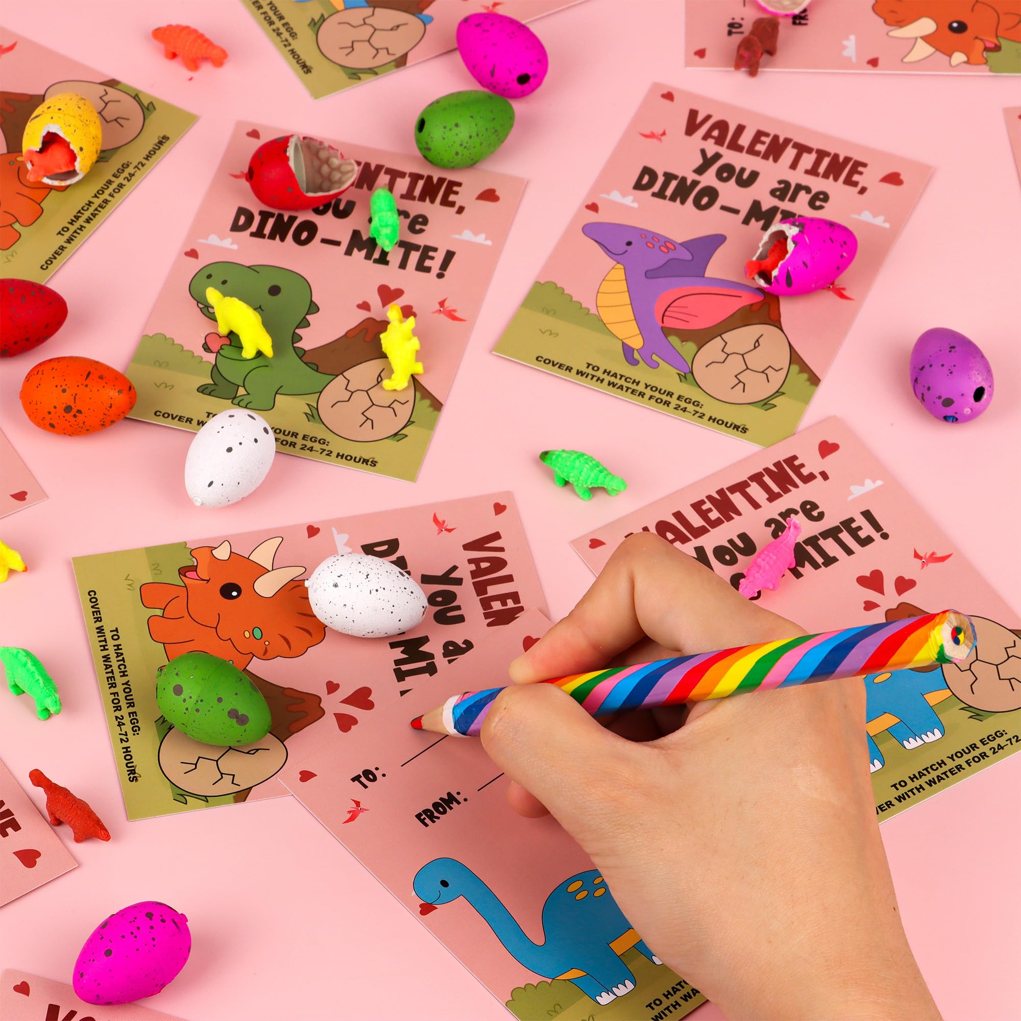 NAWITDA valentines cards with dinosaur designs for easy sharing