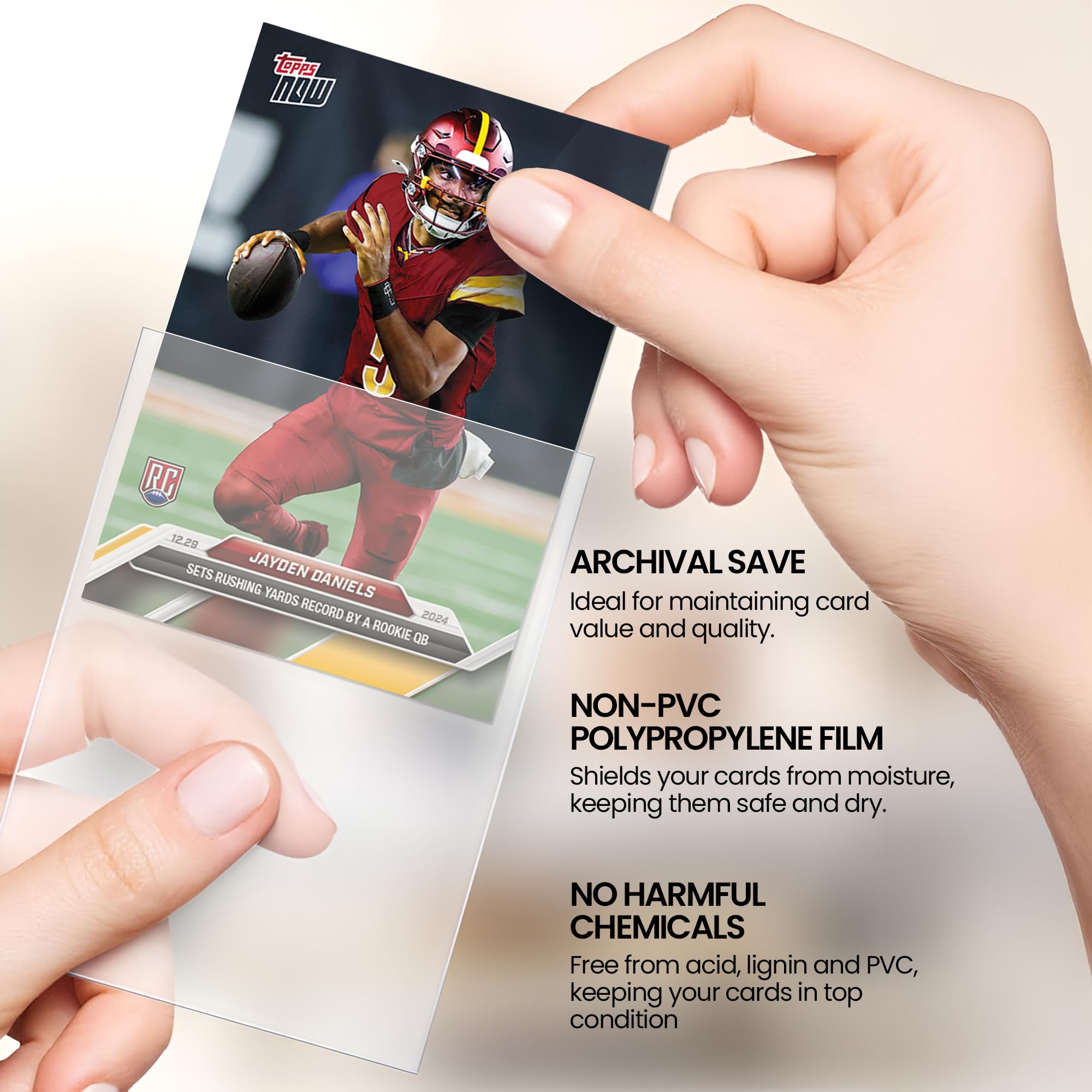 Naxlif versatile sleeves for sports and collectible cards