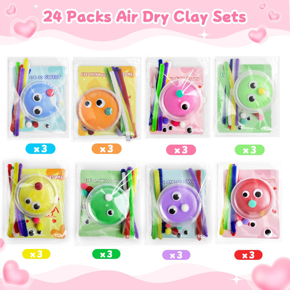 NAXYAN DIY clay kit assembly guides kids to create unique valentines crafts