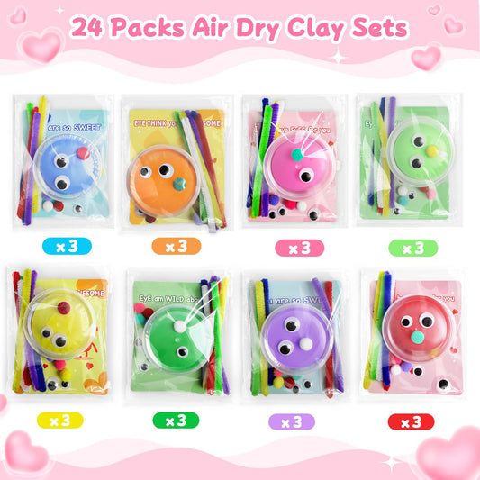 NAXYAN DIY clay kit assembly guides kids to create unique valentines crafts