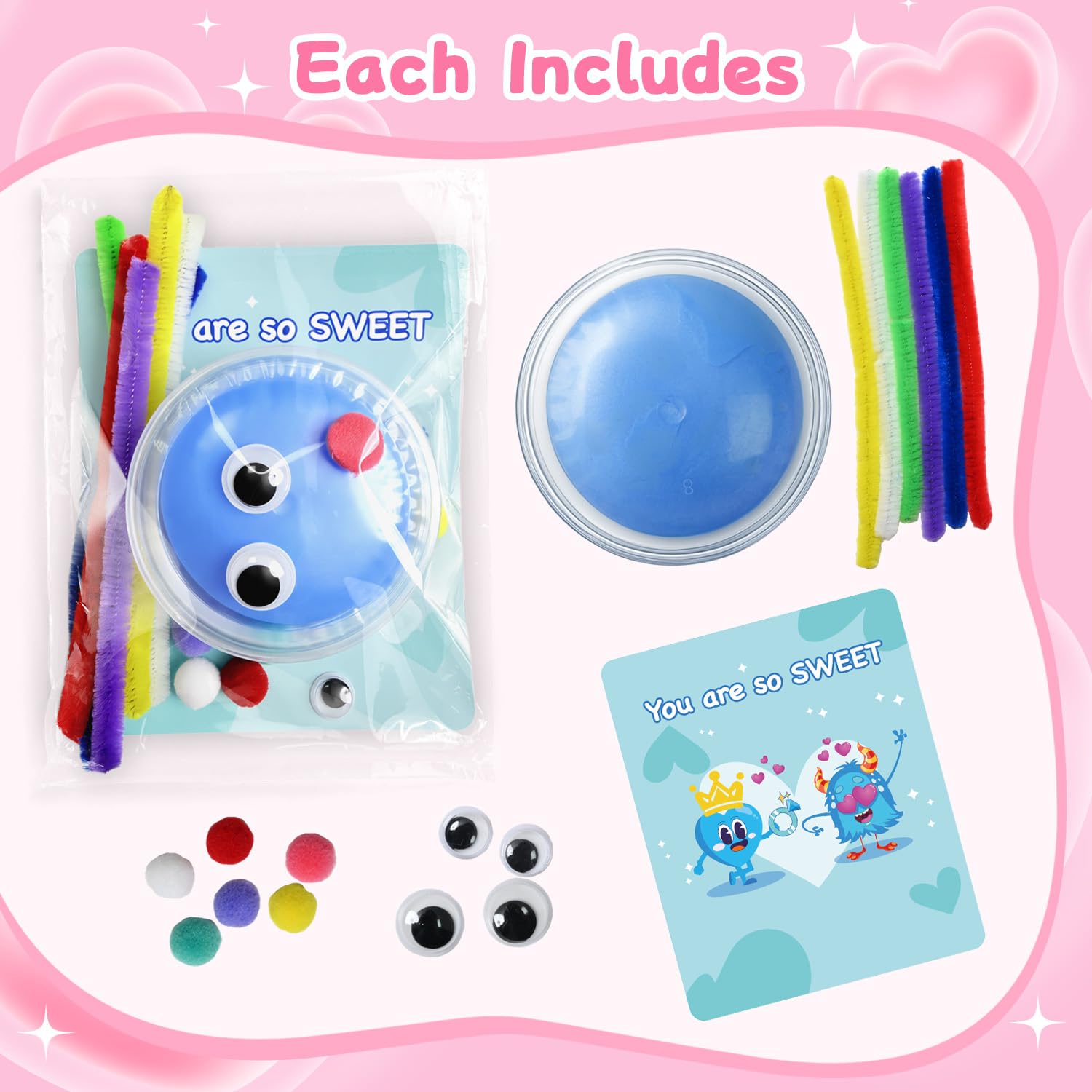 NAXYAN wiggle eyes add character to kid valentines creations