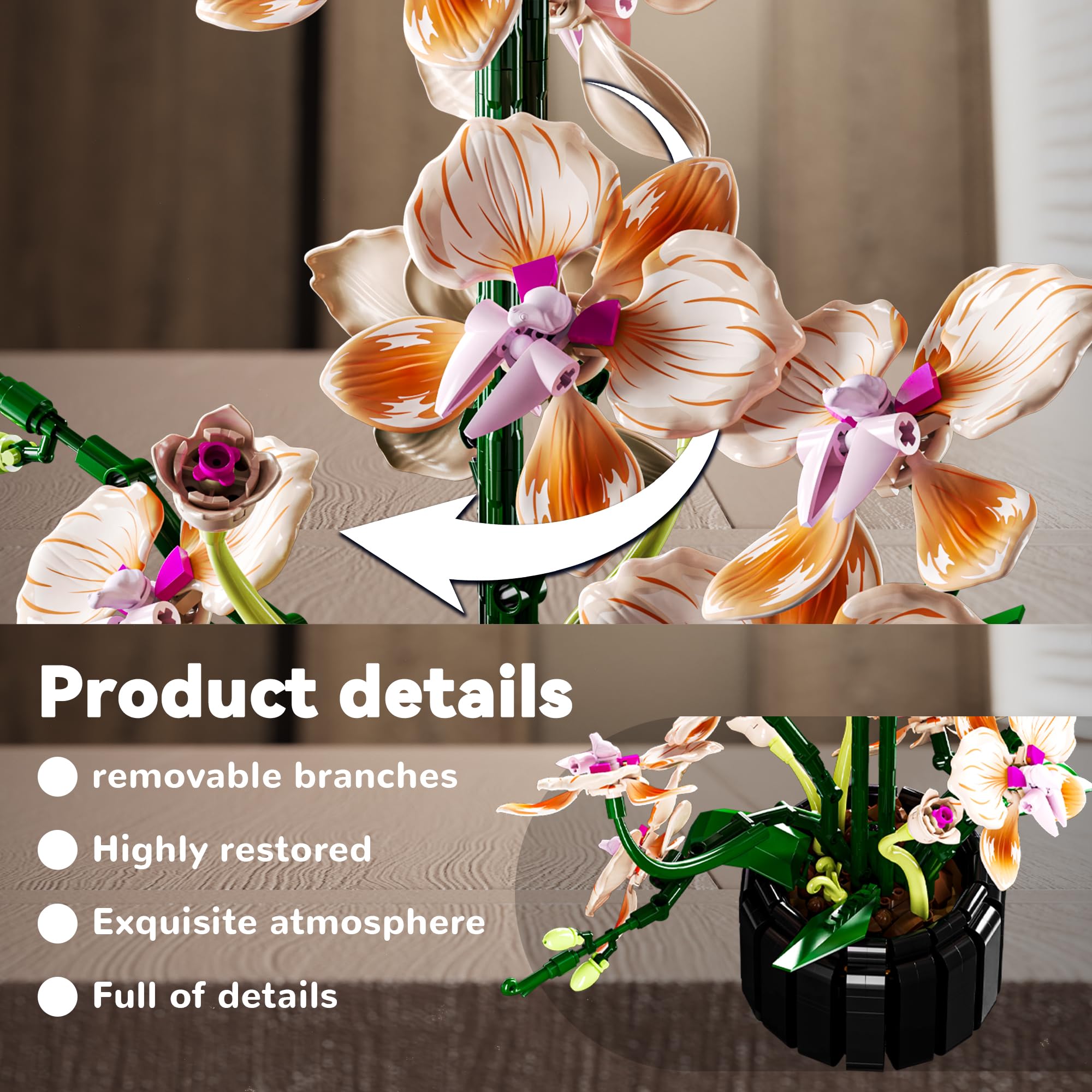 Nayihoop Orchid pink bloom finish adds vibrant, maintenance-free decor